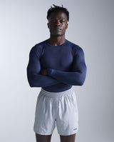 Core Compression Long Sleeve, Navy/Navy