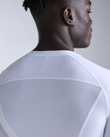 Core Compression Long Sleeve, White/White
