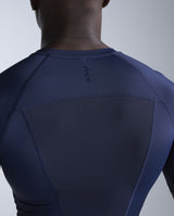 Core Compression Short Sleeve, Navy/Navy