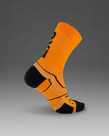 Vectr Cushion Crew Socks, Solar Orange/Black