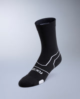 Vectr Light Cushion Crew Socks, Black/White