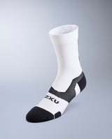 Vectr Light Cushion Crew Socks, White/Black