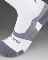 Vectr Light Cushion Crew Socks, White/Grey