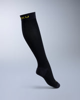 Flight Bamboo Charcoal Compression Socks, Black/Yellow