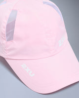 Run Cap, Pink Frost/White