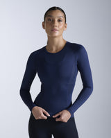 Core Compression Long Sleeve, Midnight/Midnight