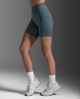 Form Stash Hi-Rise Bike Shorts, Dark Sage/Dark Sage