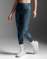 Form Lineup Hi-Rise Compression Tights, Dark Sage Glass/Dark Sage