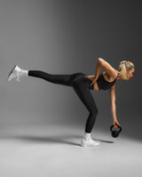 Bio Nylon Hi-Rise Compression Tights, Black/Black