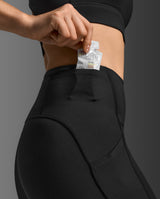 Bio Nylon Hi-Rise Compression Tights, Black/Black