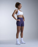 Flex Hi-Rise Compression 4 Inch Shorts, Velvet Purple/Velvet Purple