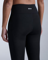 Core Hi-Rise Compression Tights, Black/Silver