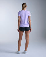 Light Speed Tech Tee, Lavender/Lavender Reflective