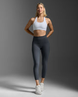 Form Racerback Medium Impact Bra, White/White