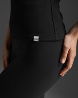 Fluid Modal Ribbed Tank, Black/White