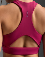 Bio Nylon Longline Bra, Merlot/Merlot