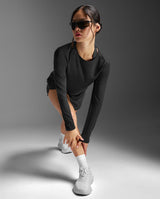 Aero Mesh Long Sleeve, Black/Silver Reflective