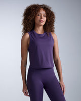 Aero Mesh Crop Tank, Velvet Purple/Purple Reflective