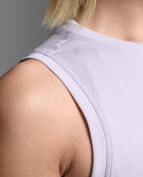 Aero Mesh Crop Tank, Virtual Violet/Violet Reflective