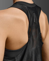 Light Speed React Crop Singlet, Black/ Black Reflective