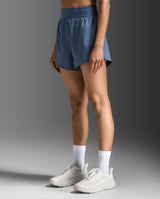 Aero Hi-Rise 4 Inch Shorts, Indigo/Indigo Reflective