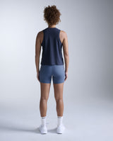 Form Soft Jersey Relaxed Tank, Midnight/White