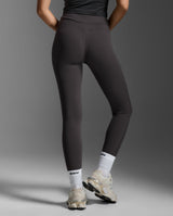 Flex Hi-Rise Drawcord Tights, Sable/Sable