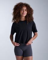 Form Soft Jersey Relaxed Tee, Black/White