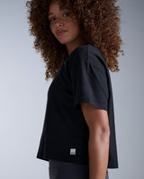 Form Soft Jersey Relaxed Tee, Black/White
