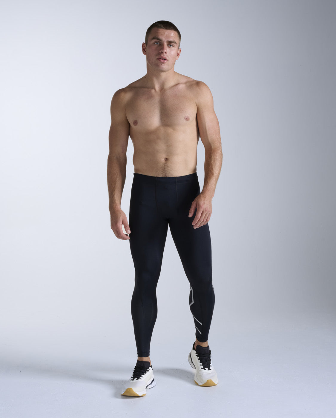 Core Compression Tights, Black/Silver