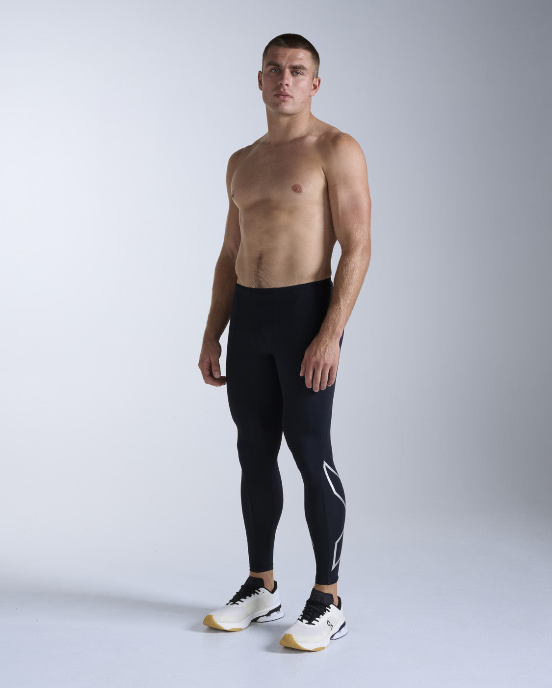 Core Compression Tights, Black/Silver