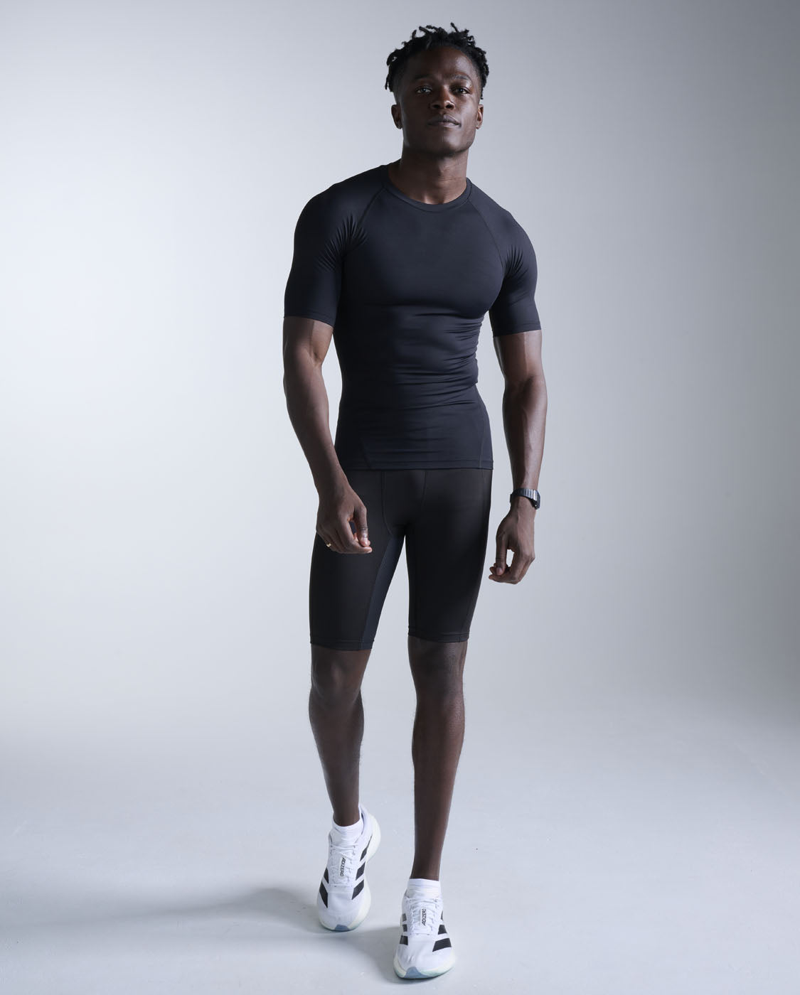 Core Compression Short Sleeve, Black/Black