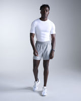 Core Compression Short Sleeve, White/White