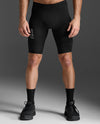 LIGHT SPEED REACT COMPRESSION SHORTS - BLACK/WHITE REFLECTIVE