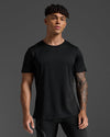 LIGHT SPEED TECH TEE - BLACK/ BLACK REFLECTIVE