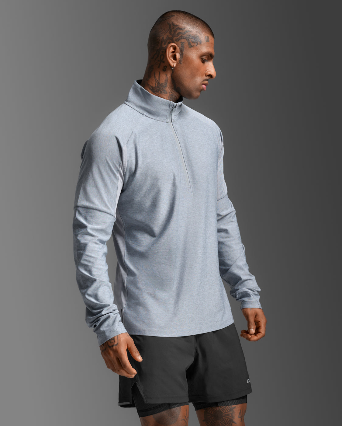 Aero 1/2 Zip, Weathervane/Black Reflective