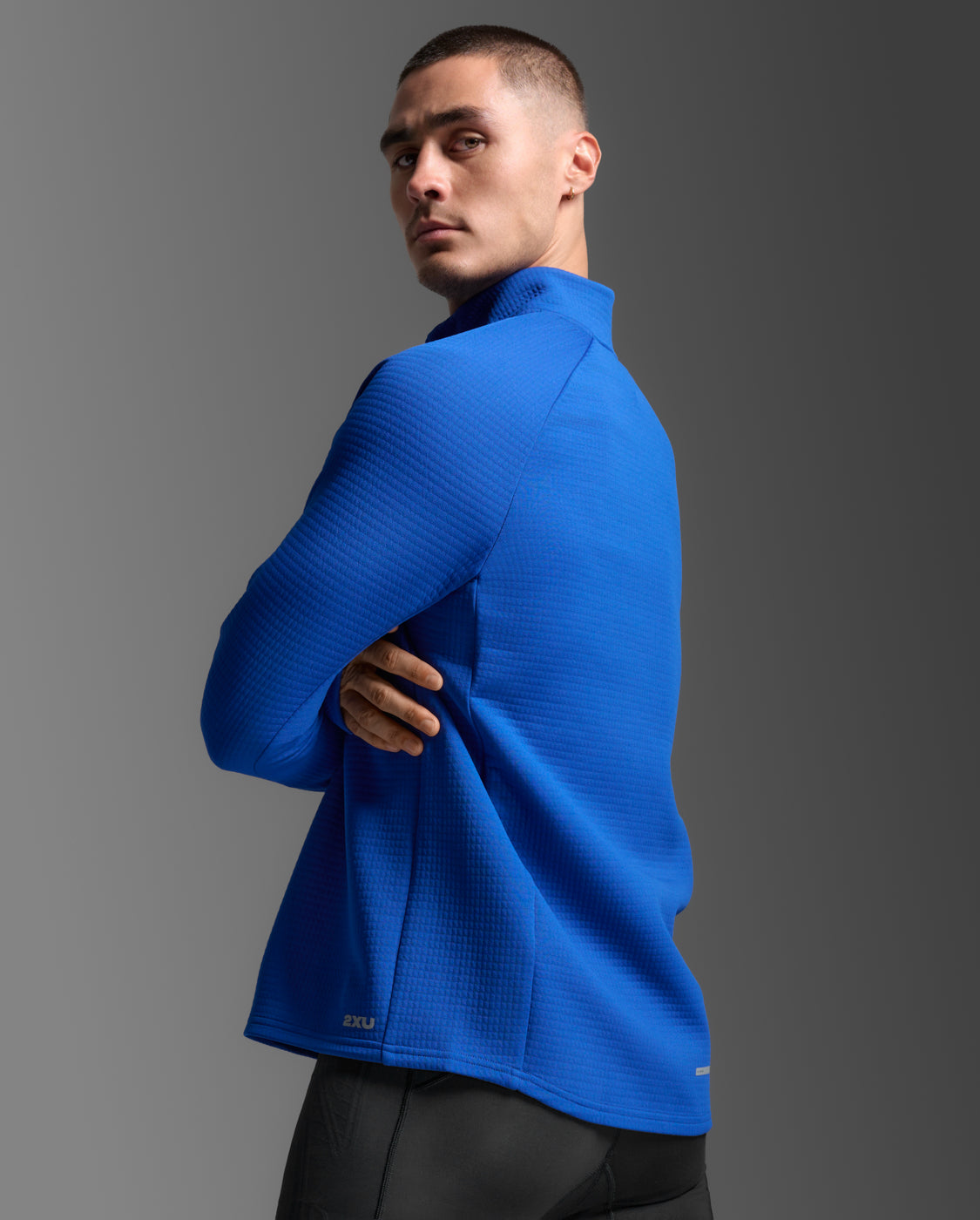 Ignition Haptic 1/4 Zip, Surf/Silver Reflective