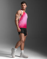 Light Speed React Singlet, Fuchsia Gradient/Black Reflective
