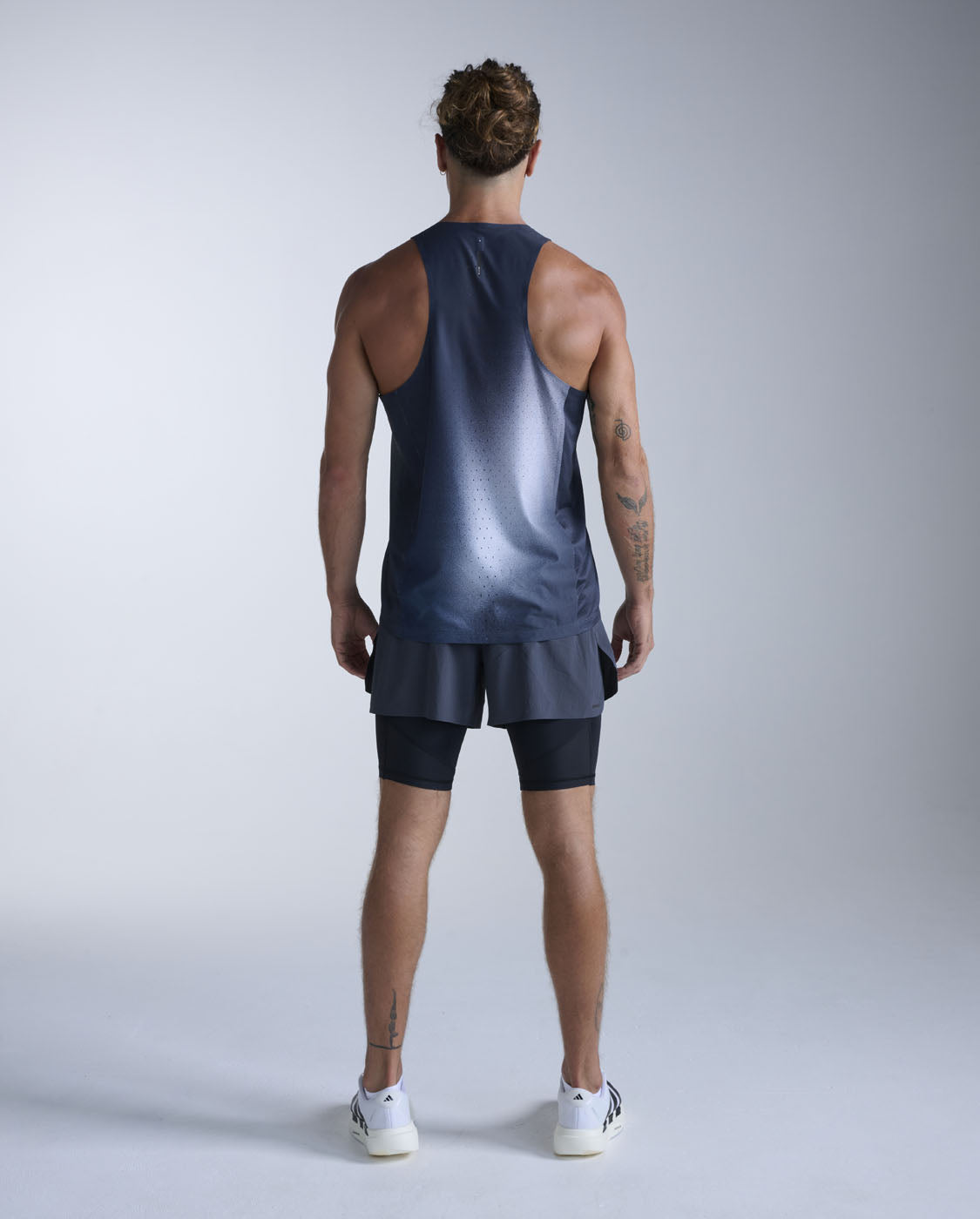 Light Speed React Singlet, Moonstone Mist/Black Reflective