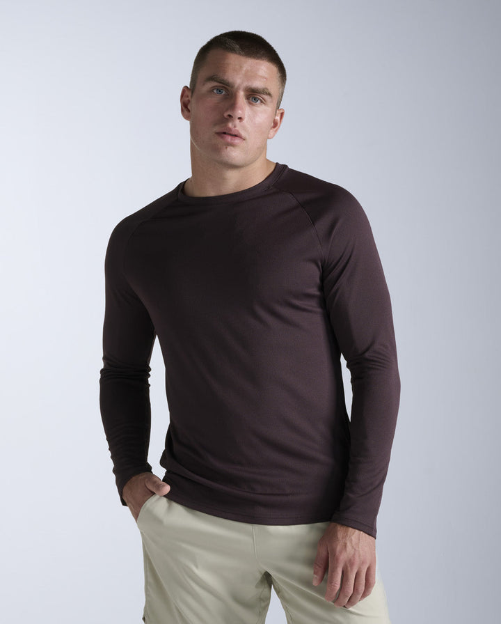 Aero Long Sleeve, Bark/Black Reflective