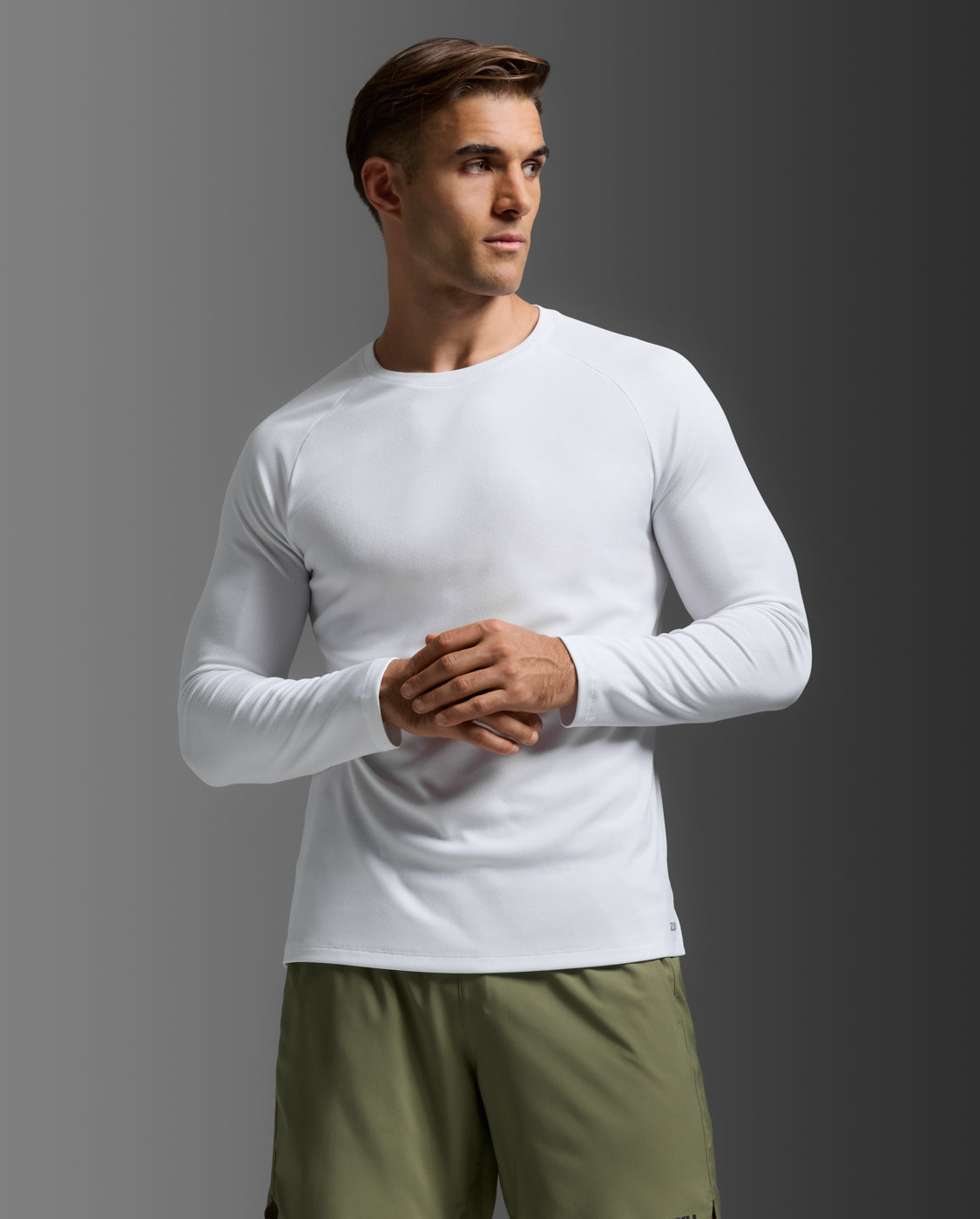 Aero Mesh Long Sleeve, White/Silver Reflective