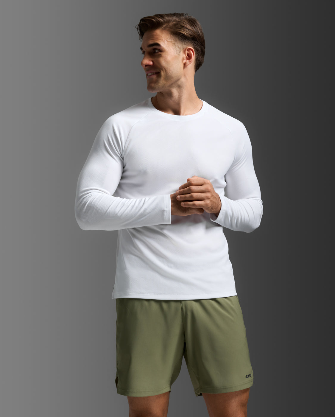 Aero Mesh Long Sleeve, White/Silver Reflective