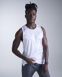 Aero Mesh Tank, Smoke Blue Marble/Black Reflective