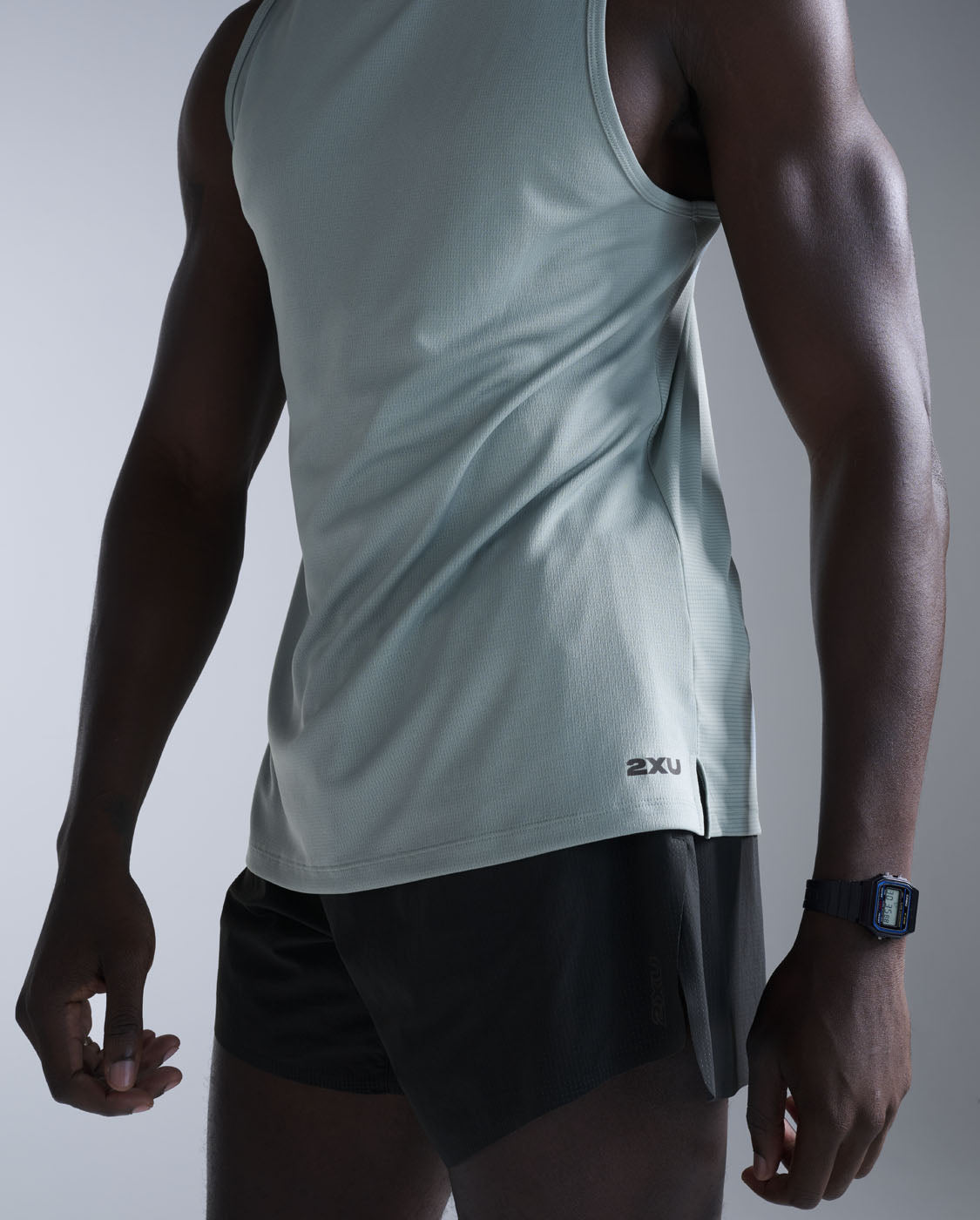 Aero Mesh Tank, Smoke Blue Marble/Black Reflective