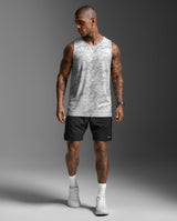 Aero Mesh Tank, Weathervane Marble/Black Reflective