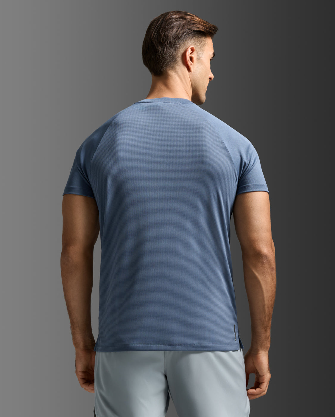 Aero Mesh Tee, Indigo/Black Reflective