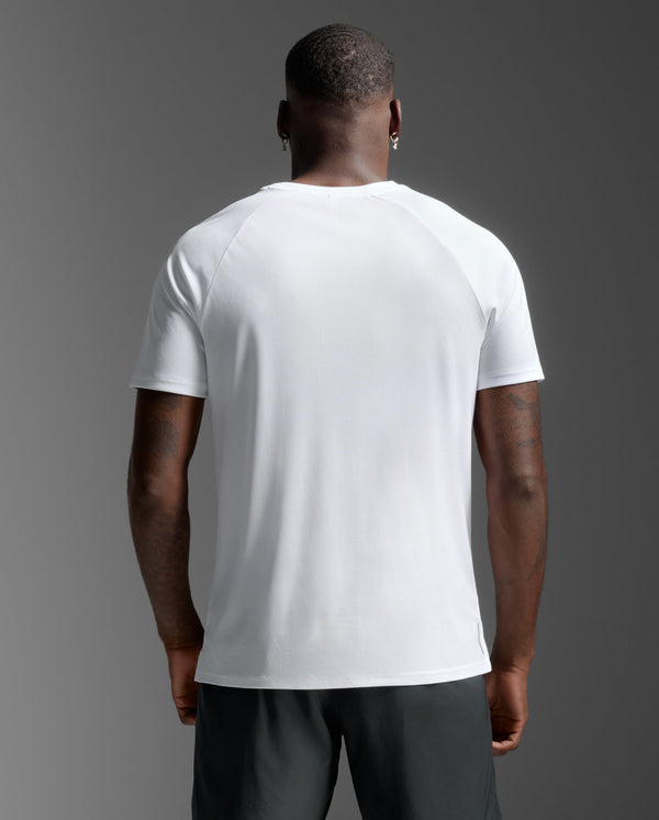 Aero Mesh Tee, White/Silver Reflective
