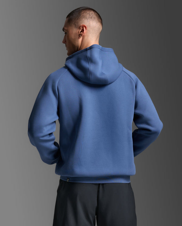 Motion Smooth Spacer Hoodie, Indigo/Indigo