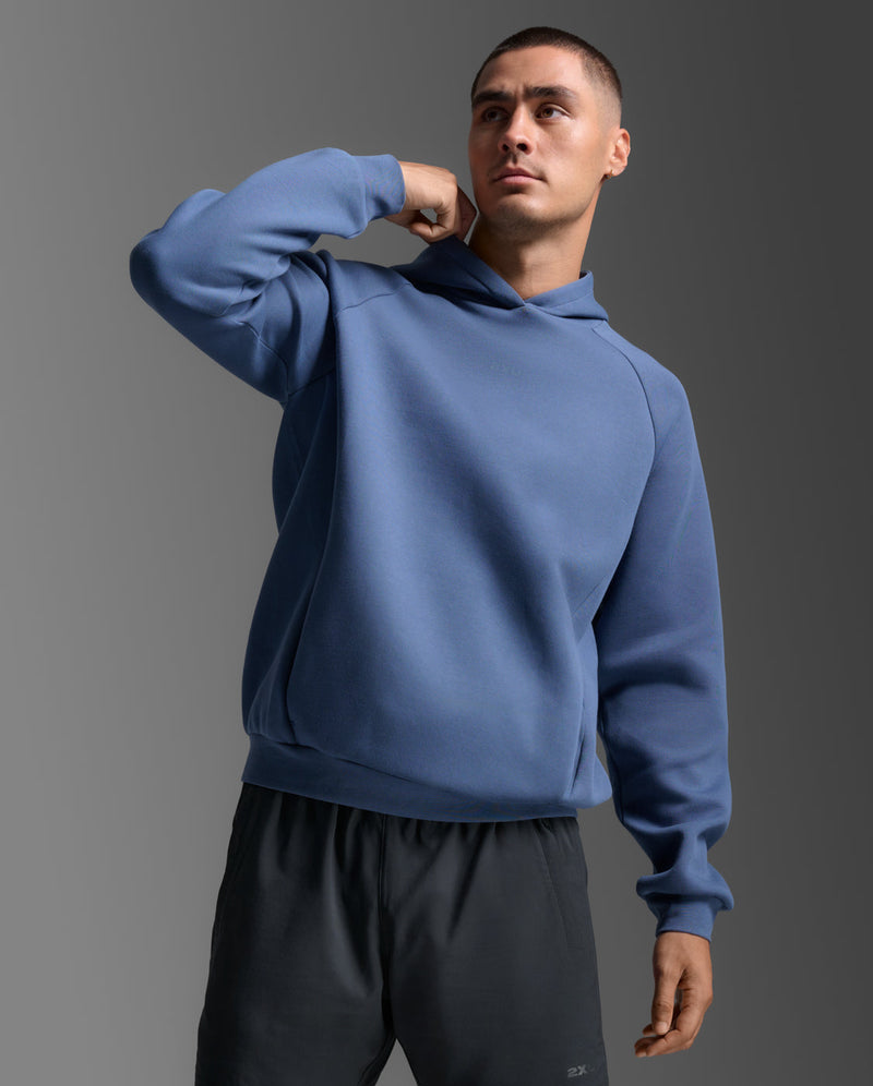 Motion Smooth Spacer Hoodie, Indigo/Indigo