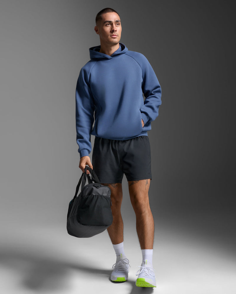 Motion Smooth Spacer Hoodie, Indigo/Indigo